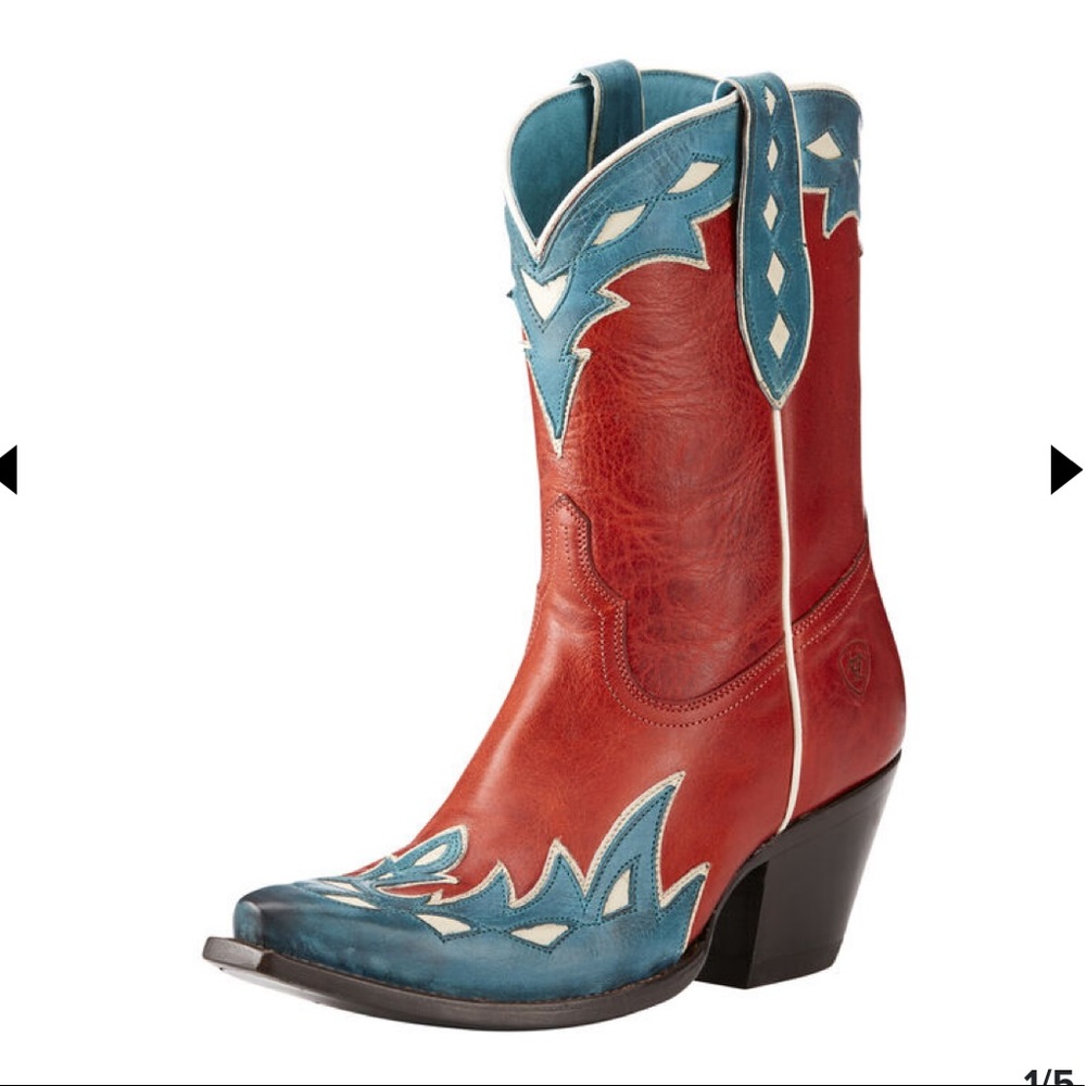 ISO Ariat Juanita Western Boot Heart Throb Red